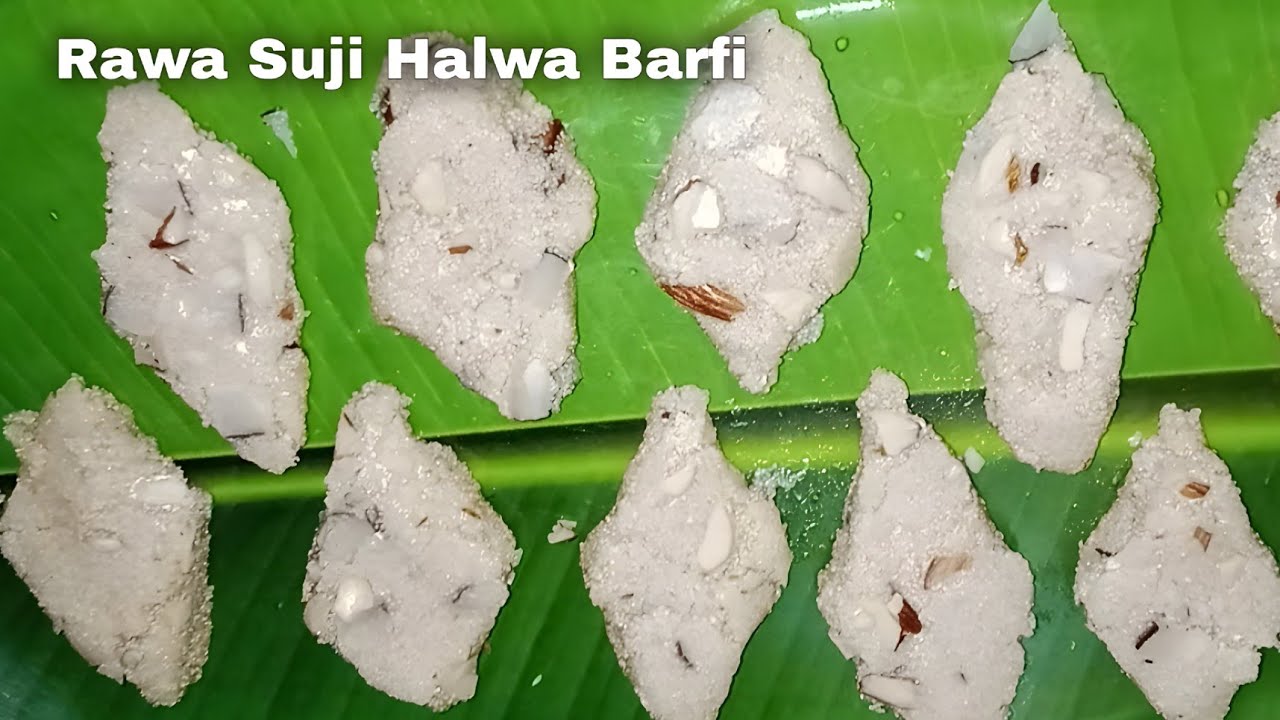 Rawa Suji Halwa Barfi recipe | रवा सूजी हलवा बर्फी रेसिपी Maa Beti ...