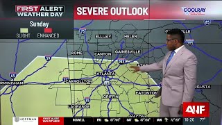 First Alert | Record Temperatures Friday; Strong To Severe Storms Possible Sunday