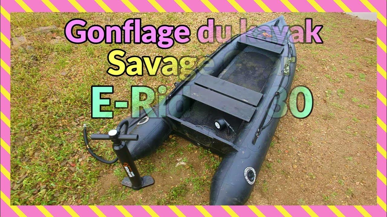 gonflage du kayak savage gear erider erider 330 YouTube