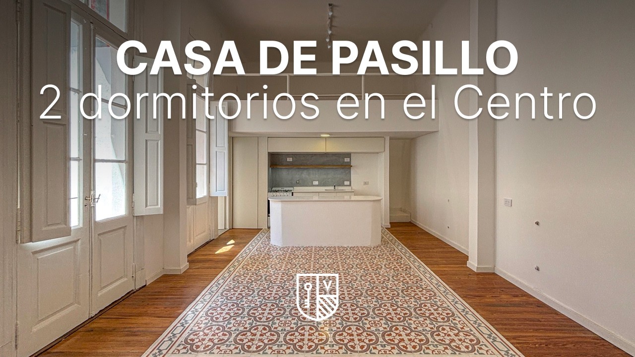 Casa de pasillo de 2 dormitorios más comodín, patio y parrillero a estrenar- Maipu 1500