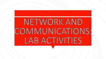 NETWORK AND COMMUNICATIONS: LAB ACTIVITIES | 8th Chapter 2 | Computer | Urdu | Enhance Skills