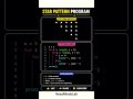Master this Python Star Pattern in 10 seconds ⭐🔥 #Python #Coding
