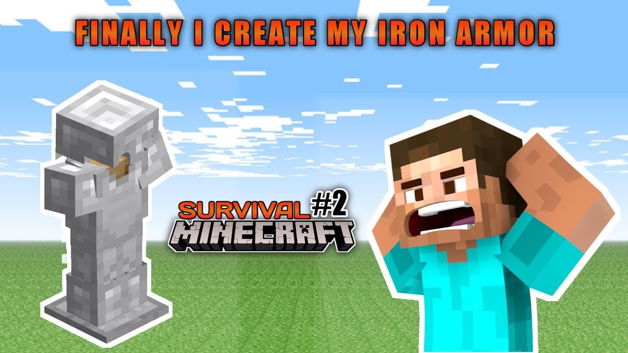 I Finally Made Iron Armor in My Forever World | Minecraft EP 2 - YouTube