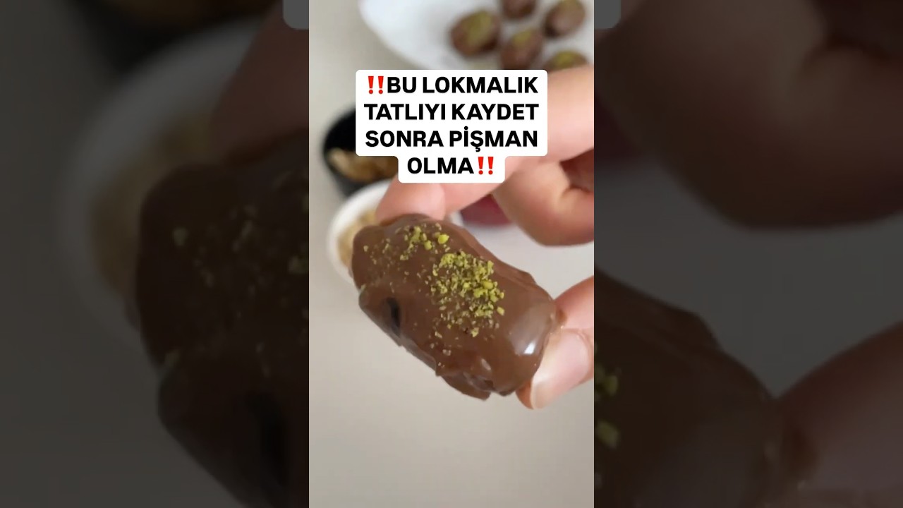 ‼️EVDEKİ MALZEMELERLE TATLI KRİZİNE BİREBİR ATIŞTIRMALIK ‼️ #atıştırmalık #hurma #ramazan #tatlı