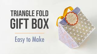 DIY Triangle Fold Gift Box | Easy Handmade Surprise Box | DIYBlaster