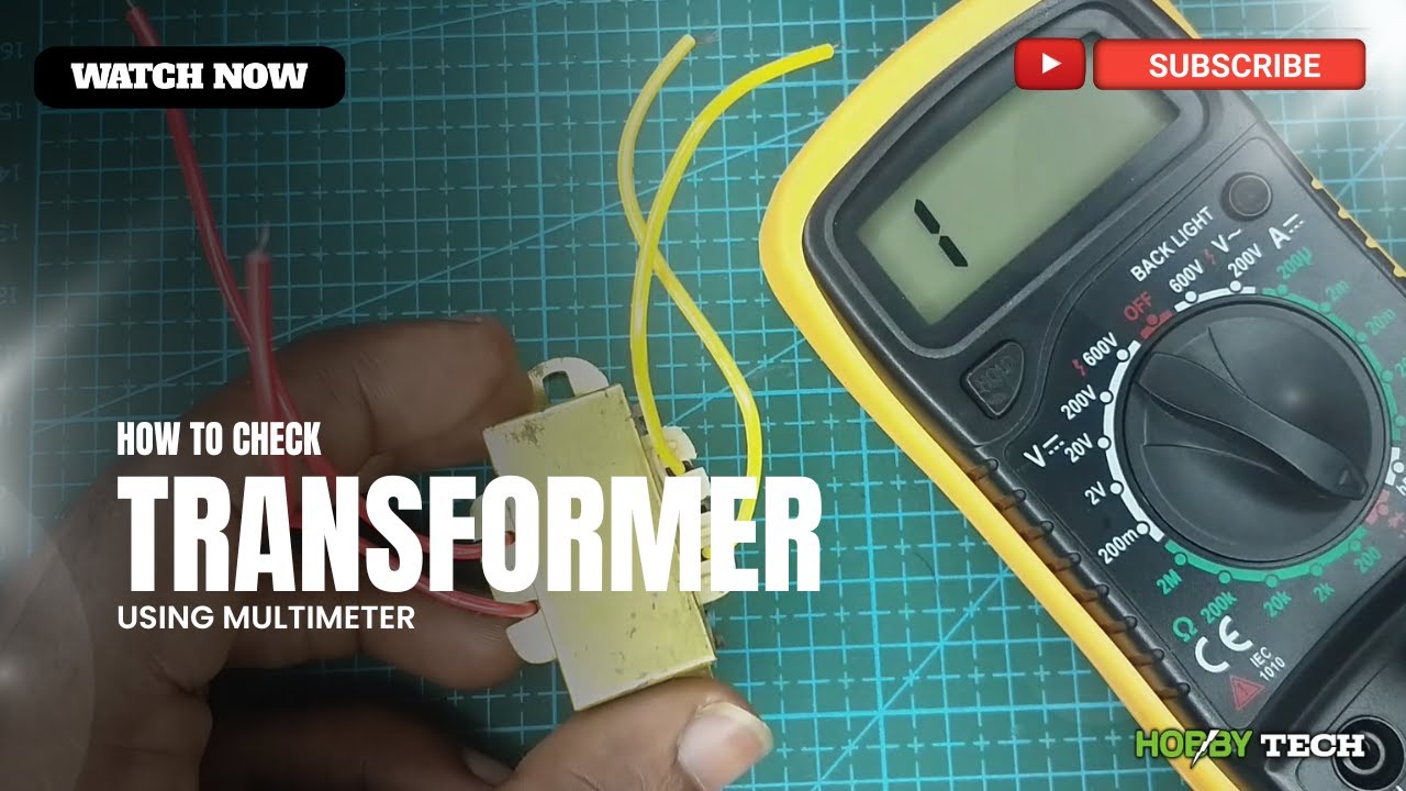 How to check Transformer Using Multimeter/Hobby Tech - YouTube