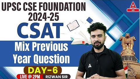 Mix Previous Year Question | Reasoning For CSAT | UPSC CSAT Reasoning Classes 2024 BY Rizwan Sir