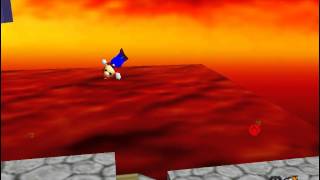 Super Mario 64 - Bowser in the fire sea - 8 red coins [01:28.43] NON-TAS