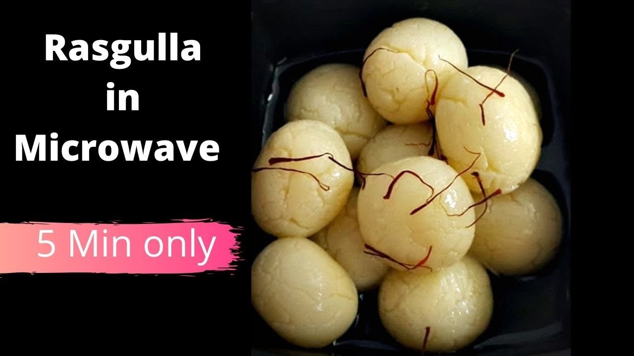 Rasgulla in Microwave 5 min Only | Sponge Rasgulla Recipe | Bengali Rasgulla