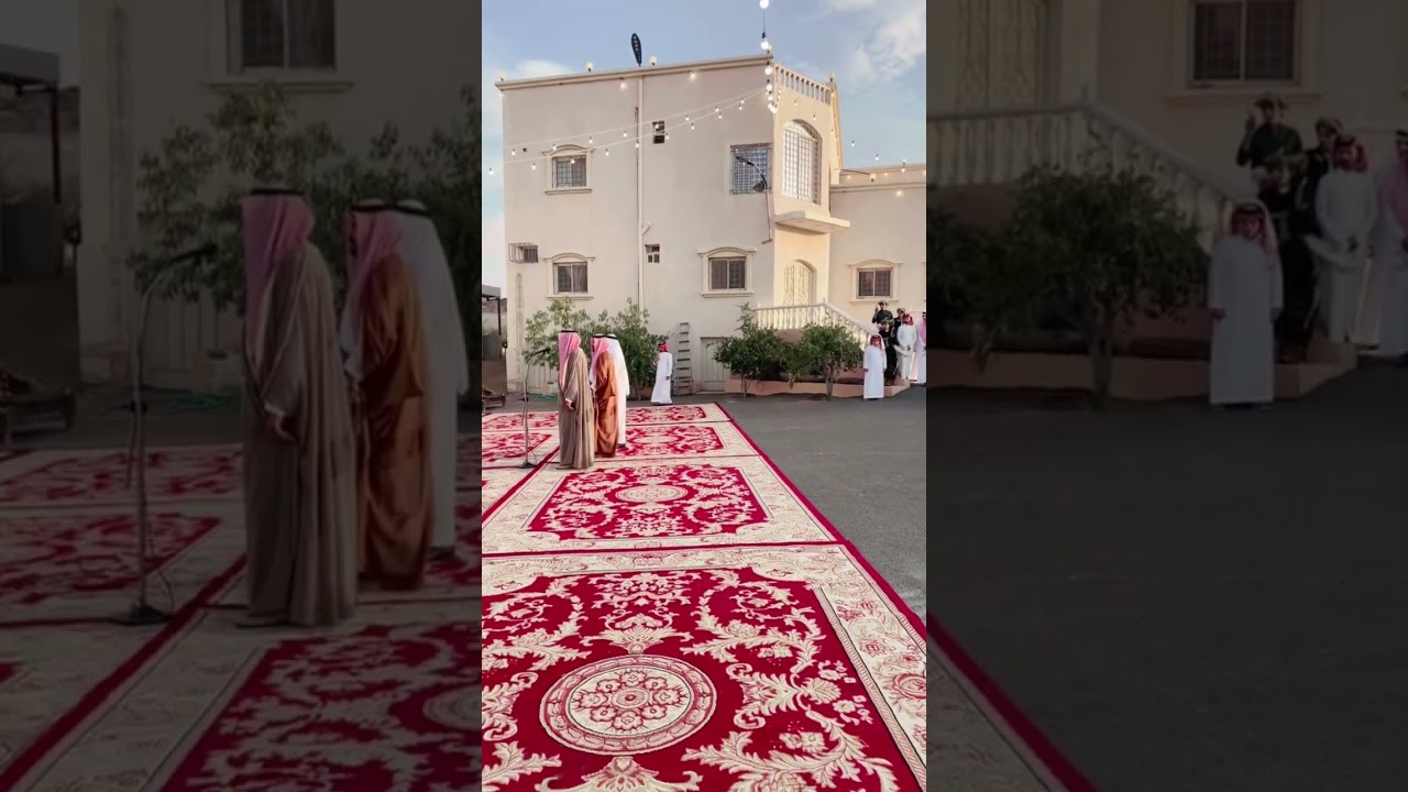 نائب قبيله ال عسكر الشيخ / محمد سعيد مبتر وجماعته  في ضيافه أبناء عبدالله بن محمد ال غانم ١٤٤/١١/٤