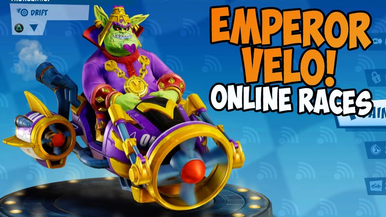 EMPEROR VELO! Crash Team Racing Nitro Fueled Online Races 51 YouTube