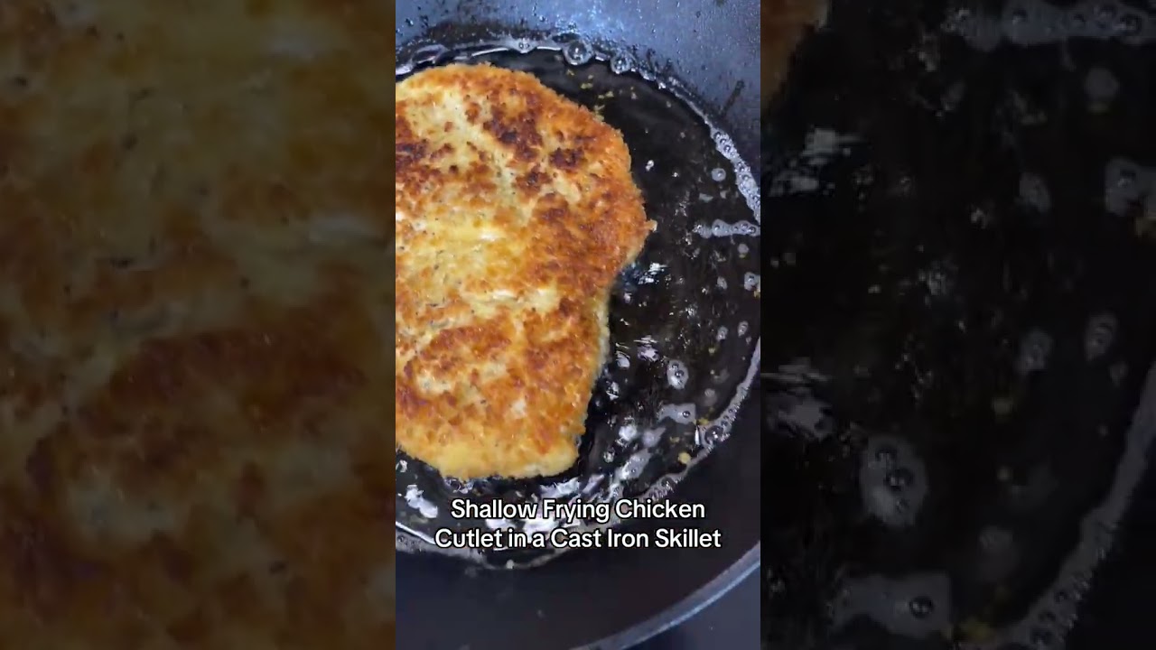 Frying Chicken Cutlets in a Cast Iron Skillet | Crucible Cookware