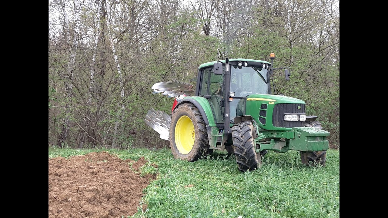 Ploughing with John Deere 6330 + Marguč OPVario 3+1