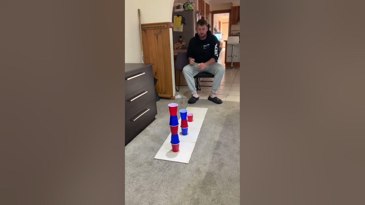 Trickshot cup stack ping pong ball #trickshots#shorts#300subs #pingpong ...