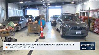 Wisconsin will not pay SNAP payment error penalty