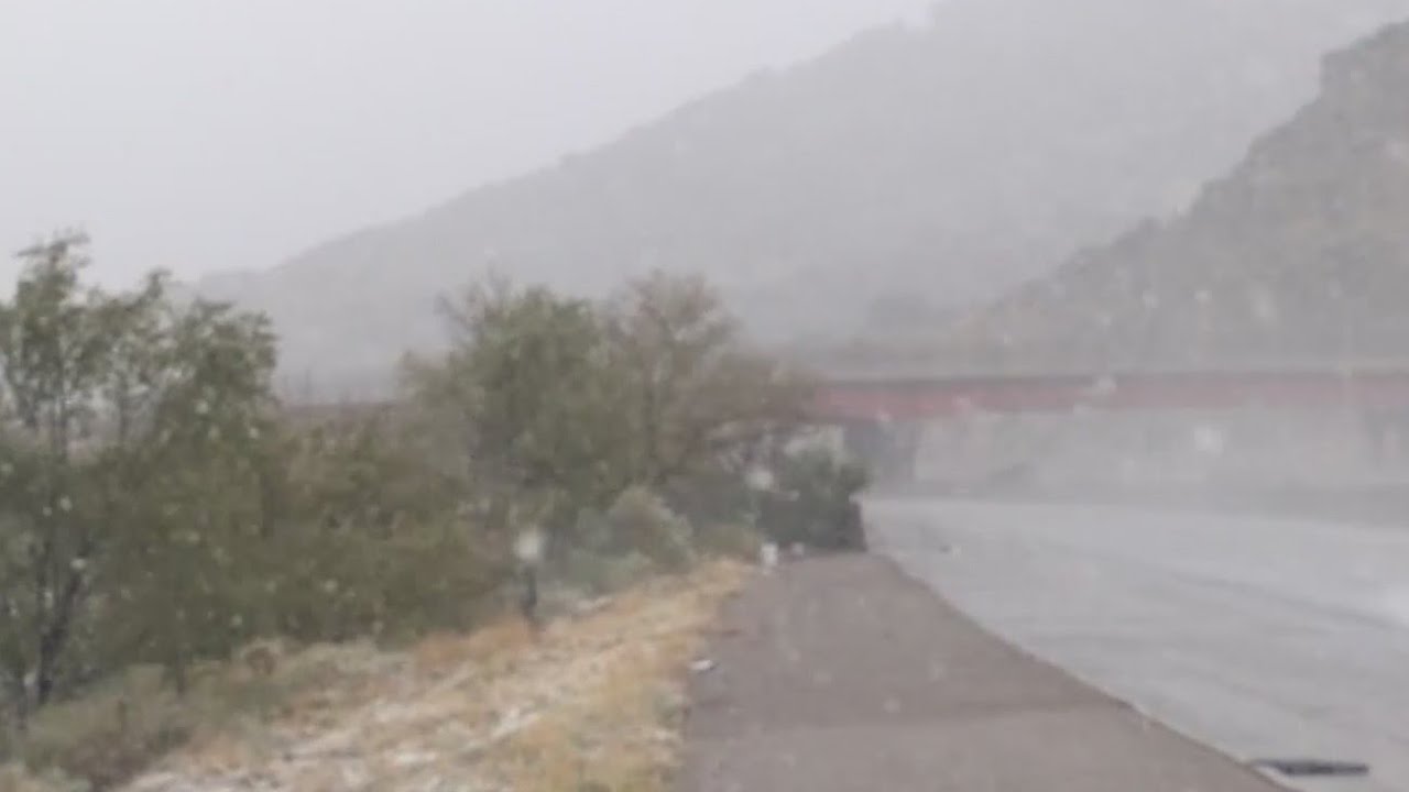 Roads could become slick after New Mexico snow showers, DOT warns - YouTube