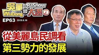 從美麗島民調看第三勢力的發展 20190816吳董談大選 EP63 SEC1