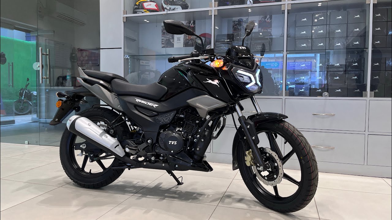 Tvs Raider 125cc 2024 Model Full Black Bluetooth Connection Top Model Review In Hindi
