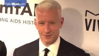 Anderson Cooper and boyfriend Benjamin Maisani at 2015 amfAR