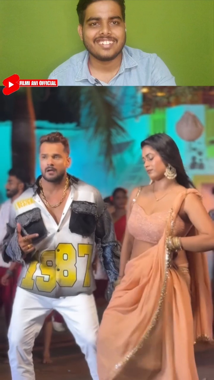Khesari Lal Yadav and Chandani Singh Dance Video | Reaction Video | #shorts #remix