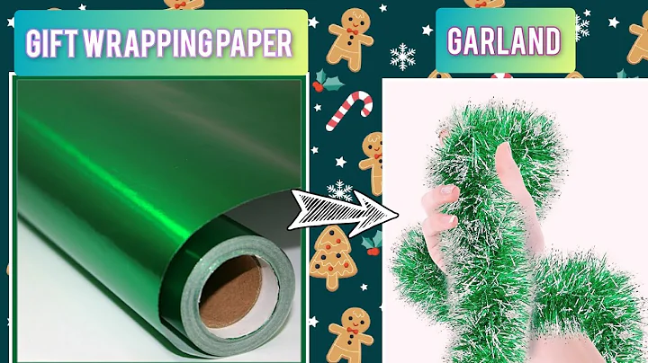How to make christmas garland || How to use gift Wrapping paper|How to decorate the Christmas tree||