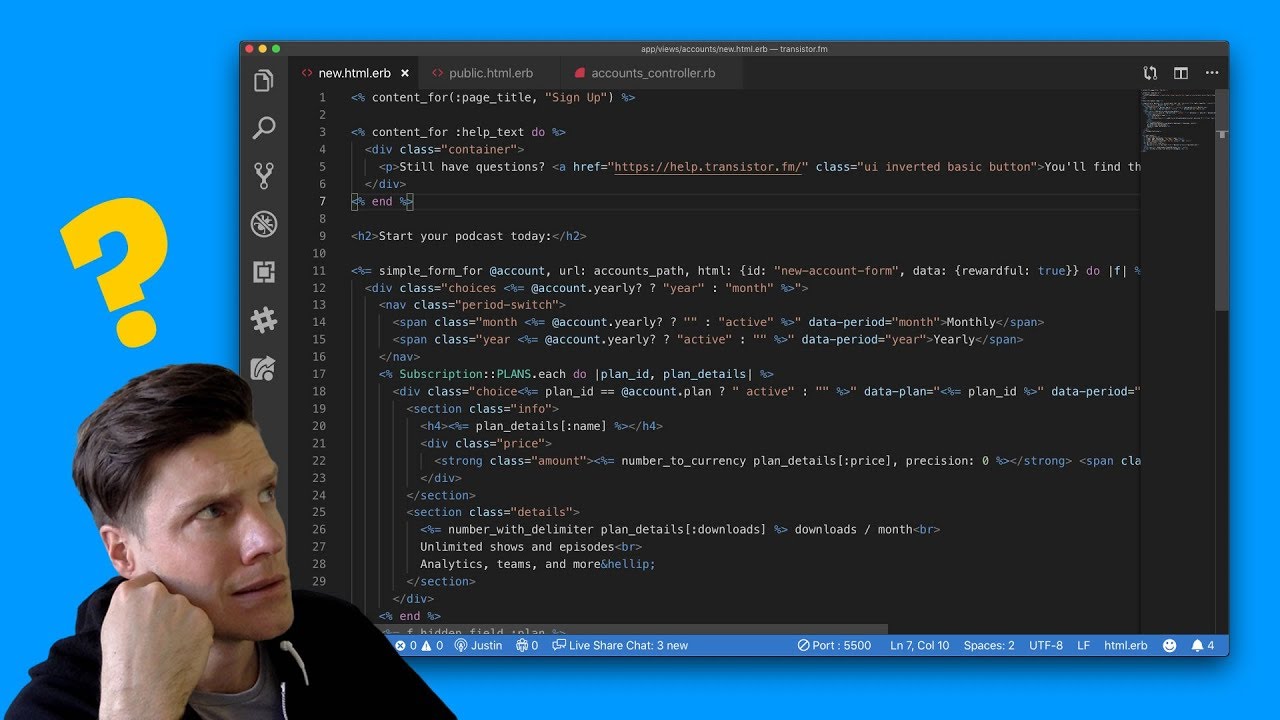 Got stuck editing a layout in Ruby on Rails and these people showed up ...