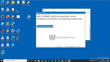 Enable Aero Shake in Windows 10 (build 21277 and above)