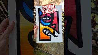 ONE Line face #drawingtutorial #artshorts #shortsart #onelinedrawing #speeddrawing #creativity #art