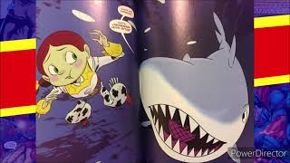 toy story comic: toy overboard underwater scene/panel