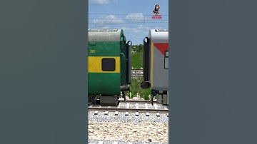 Garibrath Coupling LHB Coach | BUMPY RAILROAD | Train Simulator | ATG #shorts #train #atgtrain