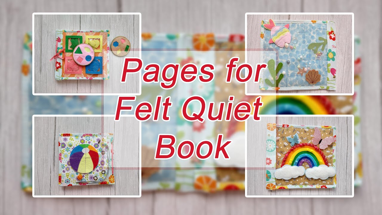 Quiet Book Pages / Felt Games/ Let's play with them