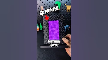 Ik heb een echte Minecraft Nether Portal-telefoonoplader in 3D geprint #3dprinten #howto