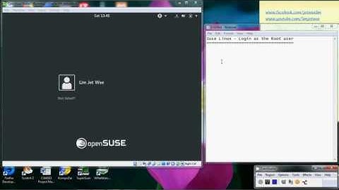 Suse Linux Login As The Root User