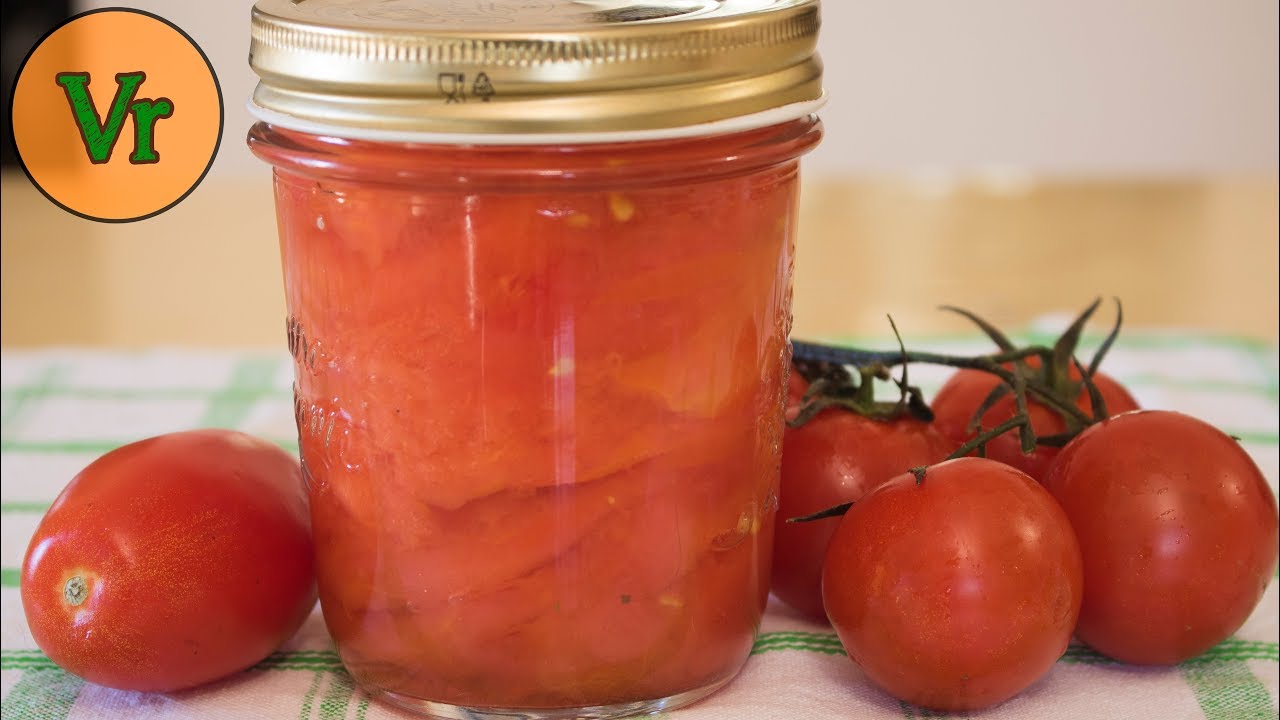 Tomates confites | Conserve de tomates pelées