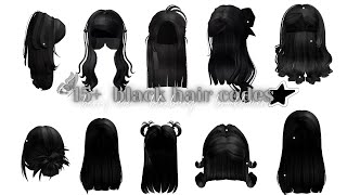 roblox aesthetic black hair codes ✮✮✮ | Roblox , berry avenue , bloxburg , brookhaven.