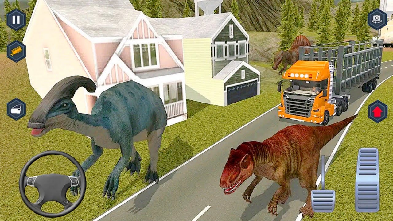 Amazing Angry Dinosaur Zoo Truck Transport Simulator - Android IOS Gameplay