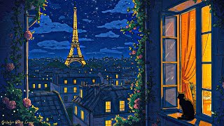 It’s summer in 1940s Paris with distant oldies playing in another room🌙perfect night to relax, sleep
