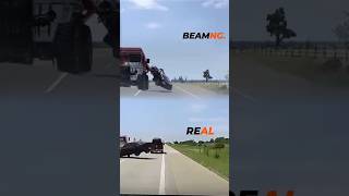 Real vs BeamNG.drive Crash Test #beamngdrive #simulation #crashdrive #beamng