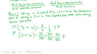 Honors Algebra 2 0 5 Add Probabilities
