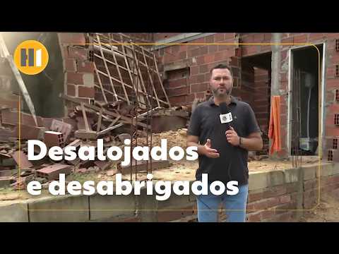 Temporal deixa mais de 500 famílias desabrigadas em cidade na BA