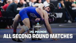 141 pound 2nd round (all 8 matches) 2025 NCAA wrestling championships