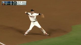 SD@SF: Cueto forces Kemp to ground out to end the 9th