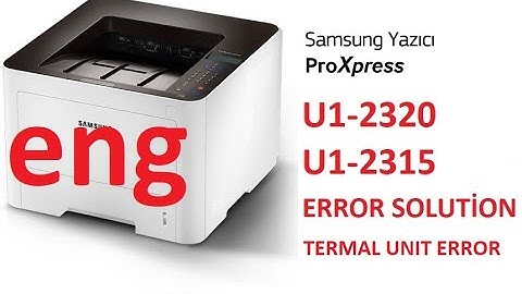 SAMSUNG PRINTER U1 2320 U1 2315 ERROR SOLUTION Fix 4020 4025 4075 3815 m2876 all models