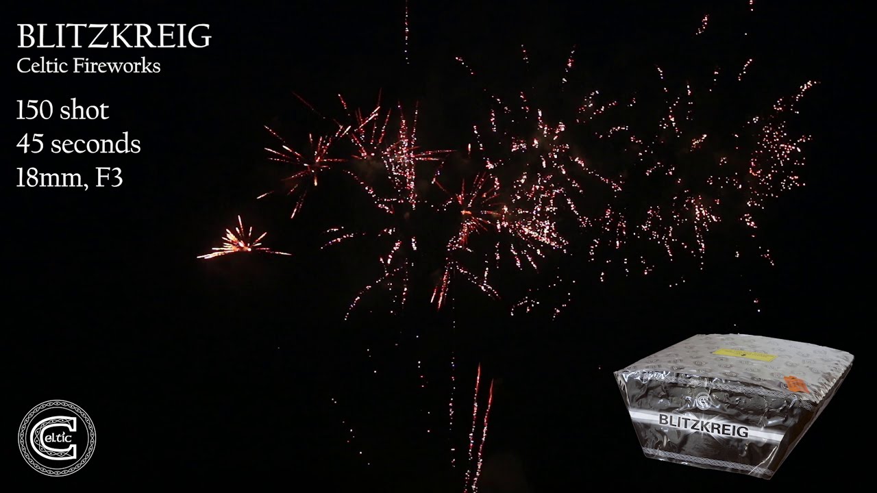 Blitzkreig - www.westandwalesfireworks.co.uk - West & Wales Fireworks - Celtic Fireworks Reseller