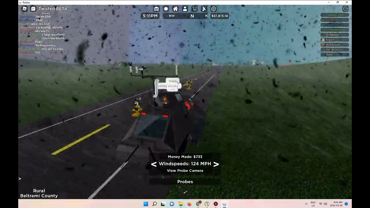 Twisted Roblox Intercepting an 1.6 mile wide EF5 Tornado Destroys Farm ...