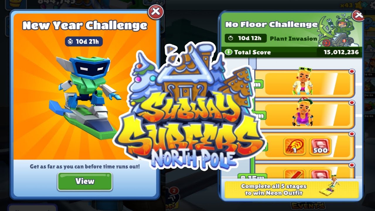 Subway Surfers Upcoming New Year Challenge vs Plant Invasion Challenge Subway Surf North Pole 2023