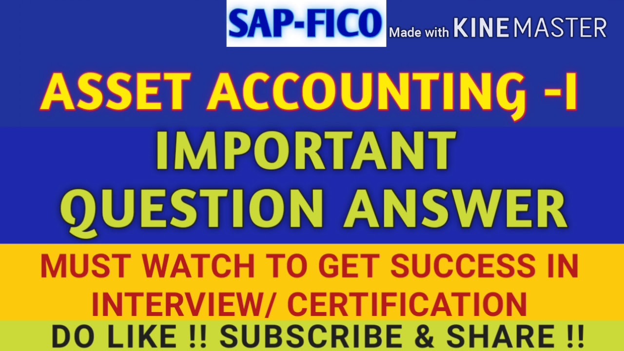 Asset Accounting Question Answer|SAPFICO Interview Question & answer ...