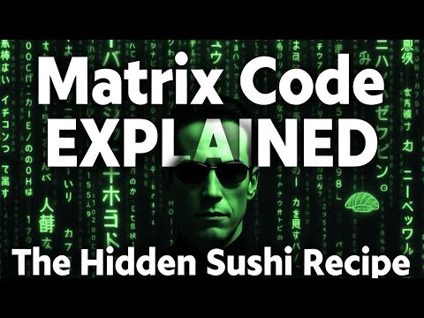 The Matrix Code Explained The Hidden Sushi Recipe Behind the Green Digital Rain Entertainment