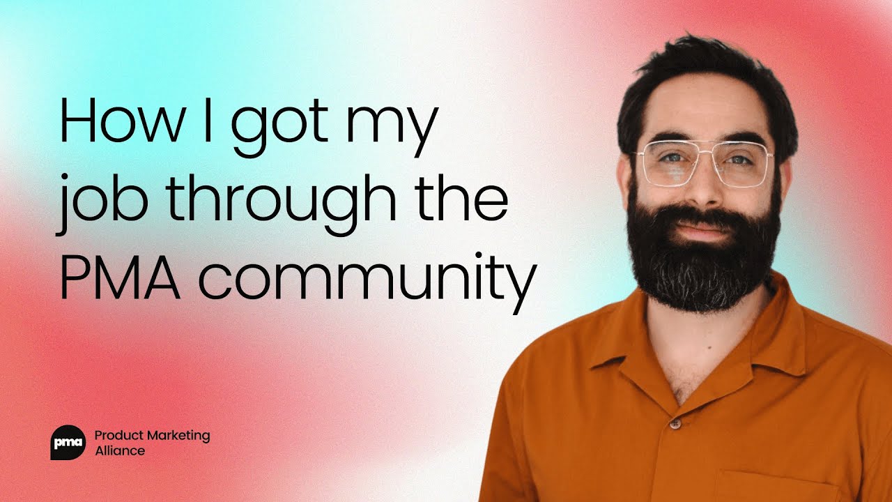 How I got my job through the PMA community with Jonathan Maimon