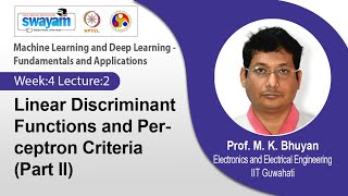 Lec 17: Linear Discriminant Functions and Perceptron Criteria (Part II)